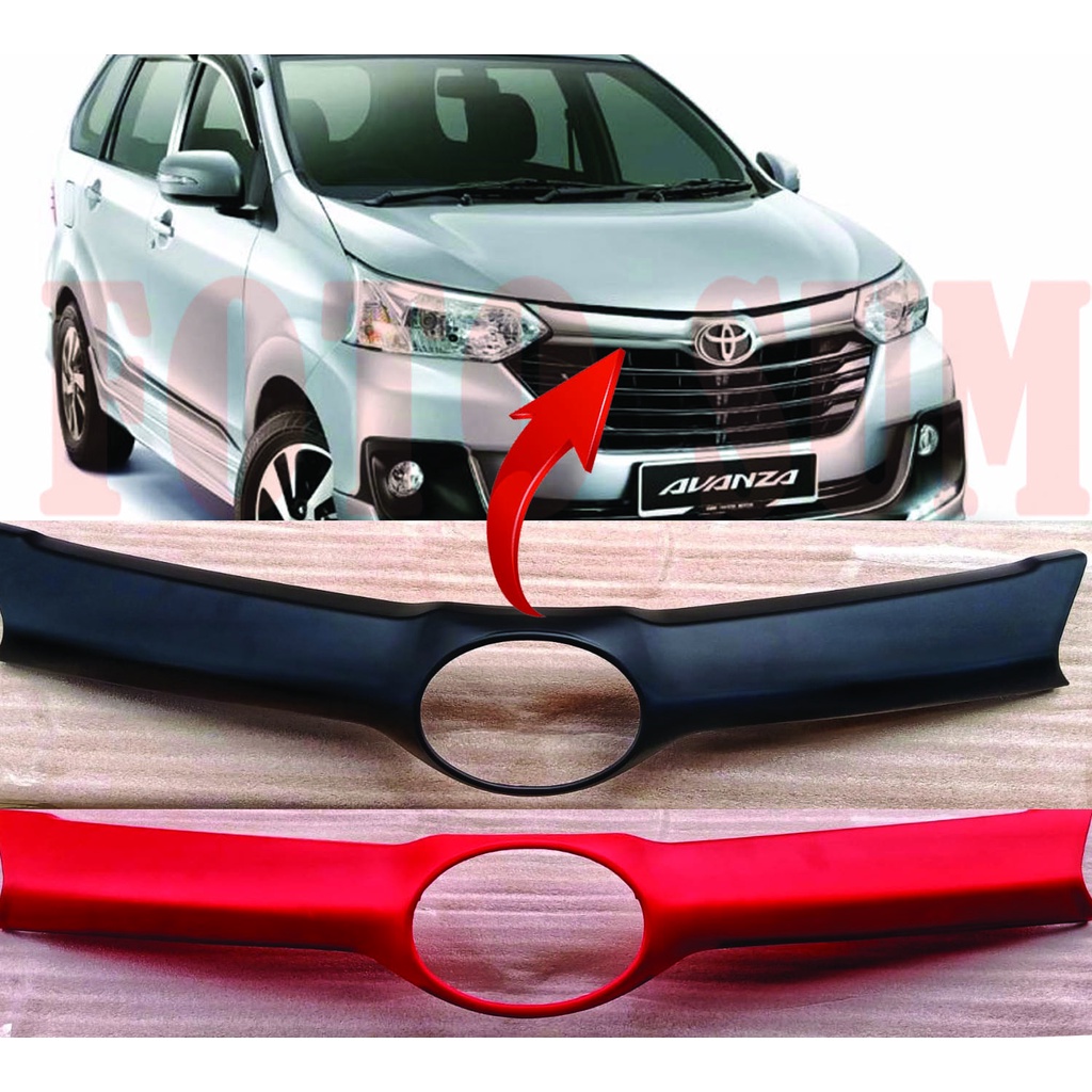 Jual hood molding list grill gril xenia avanza 2016 sampai 2018 Hitam