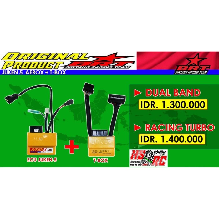 Jual Murah Ecu Racing Brt Juken 5 Basic Racing Turbo Yamaha Aerox 155 ...