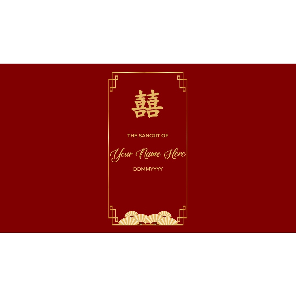 Jual Custom Label Sangjit Stiker Paper belt Sangjitan / Teapai ...