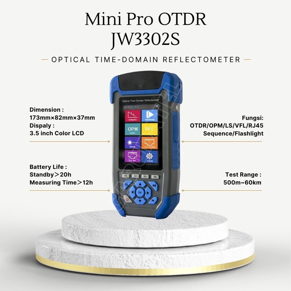 Jual OTDR - Optical Time Domain Reflectometer mini pro Jointwit JW3302S ...
