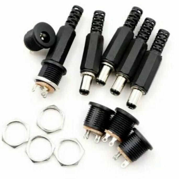 Jual Jack DC SOKET DC Connector Sepasang Male Femele Konektor DC ...