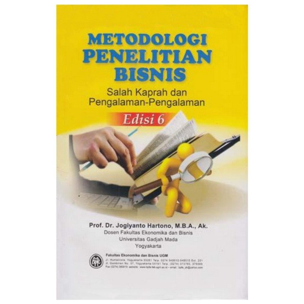 Jual Metodologi Penelitian Bisnis Edisi Ke 6 - Jogiyanto BPFE | Shopee ...