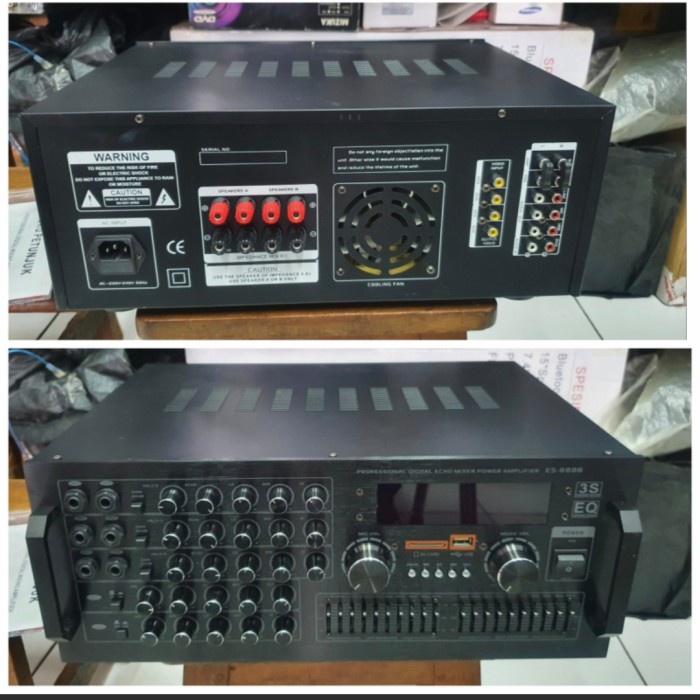 Jual Ampli Ealsem ES 888B USBMP3,Bluetooth,Bisa Video input DVD utk