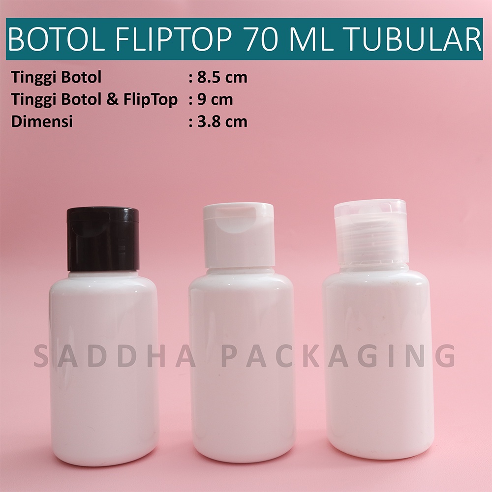 Jual Botol Fliptop Ml Putih Tubular Pet Botol Body Lotion Shampoo Ml Botol Isi Ulang