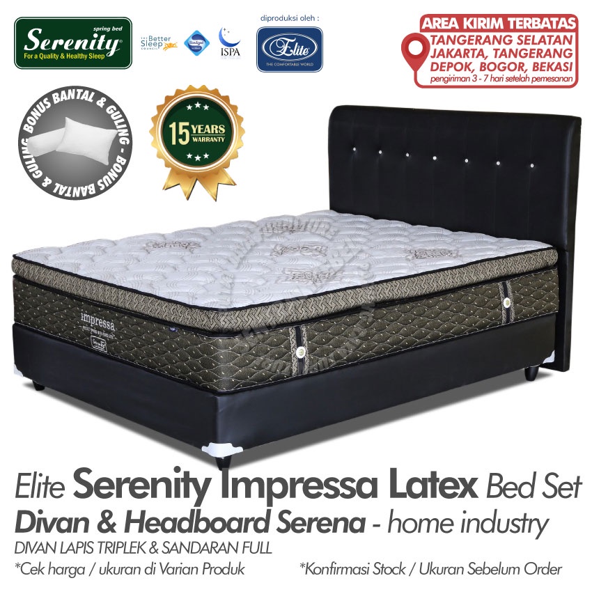 Jual Springbed Elite Serenity IMPRESSA POCKET SPRING LATEX kasur
