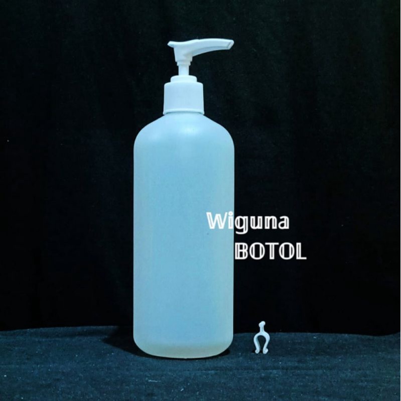 Jual Botol Pump 500ml HDPE / Botol HDPE 500ml Tutup Pump Clip Lock ...
