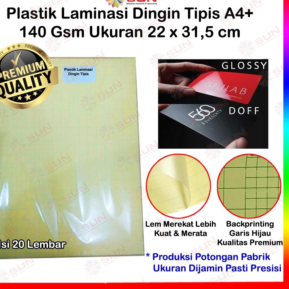 Jual Kejar Obral Plastik Laminasi Dingin 140 Gsm A4 Isi 20 Lembar