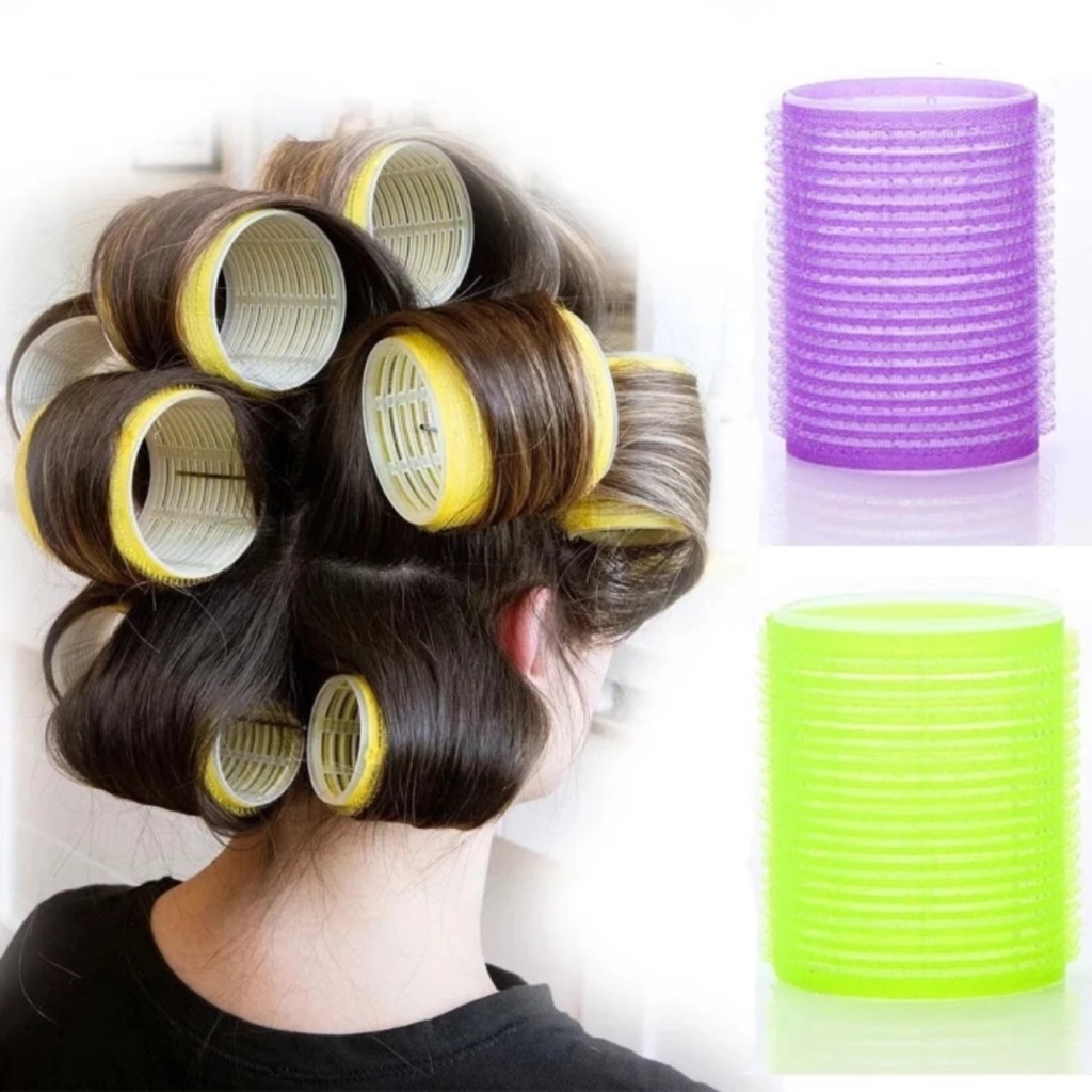Jual ROLL GULUNGAN RAMBUT TEMPEL OTOMATIS 3 | 4 | 5 | 6 CM Kecil Sedang ...