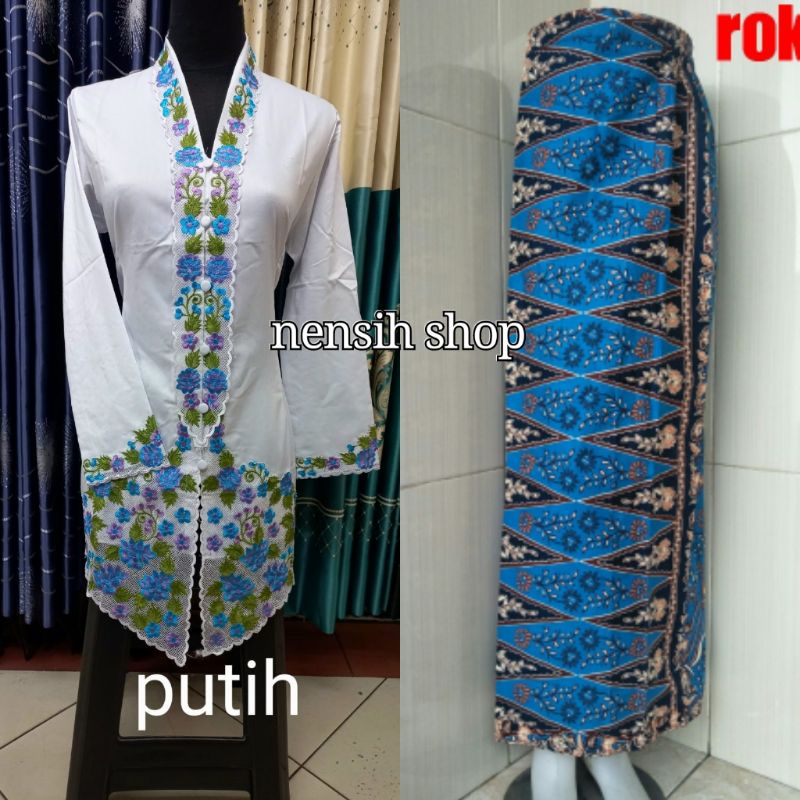 Jual kebaya encim betawi/kebaya encim size jumbo | Shopee Indonesia