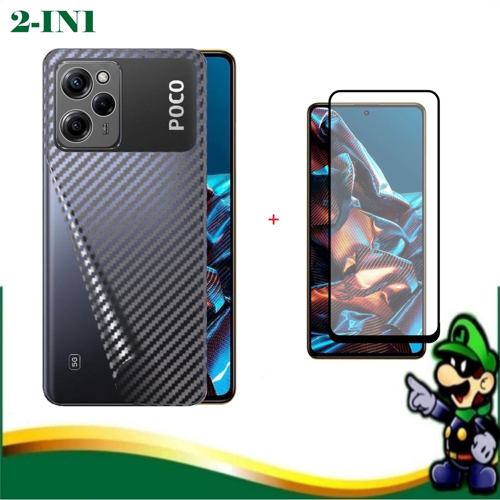 Jual Paket 2in1 Garskin Skin Carbon Xiaomi Poco X5 Pro 5g 2023 Redmi Note 12 Pro Se 2022 Gratis 0375