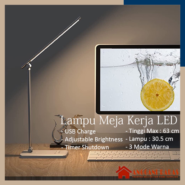 Jual Lampu Kerja Lampu Belajar LED USB Lampu Meja 3 Mode Cahaya Dengan ...