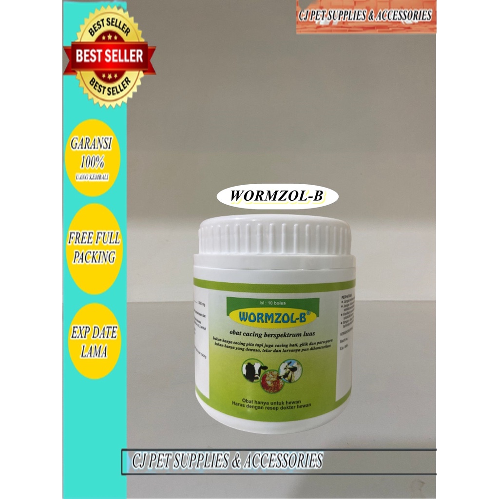 Jual WORMZOL B 10 BOLUS POT - Obat Cacing Cacingan Sapi Kerbau Kuda ...