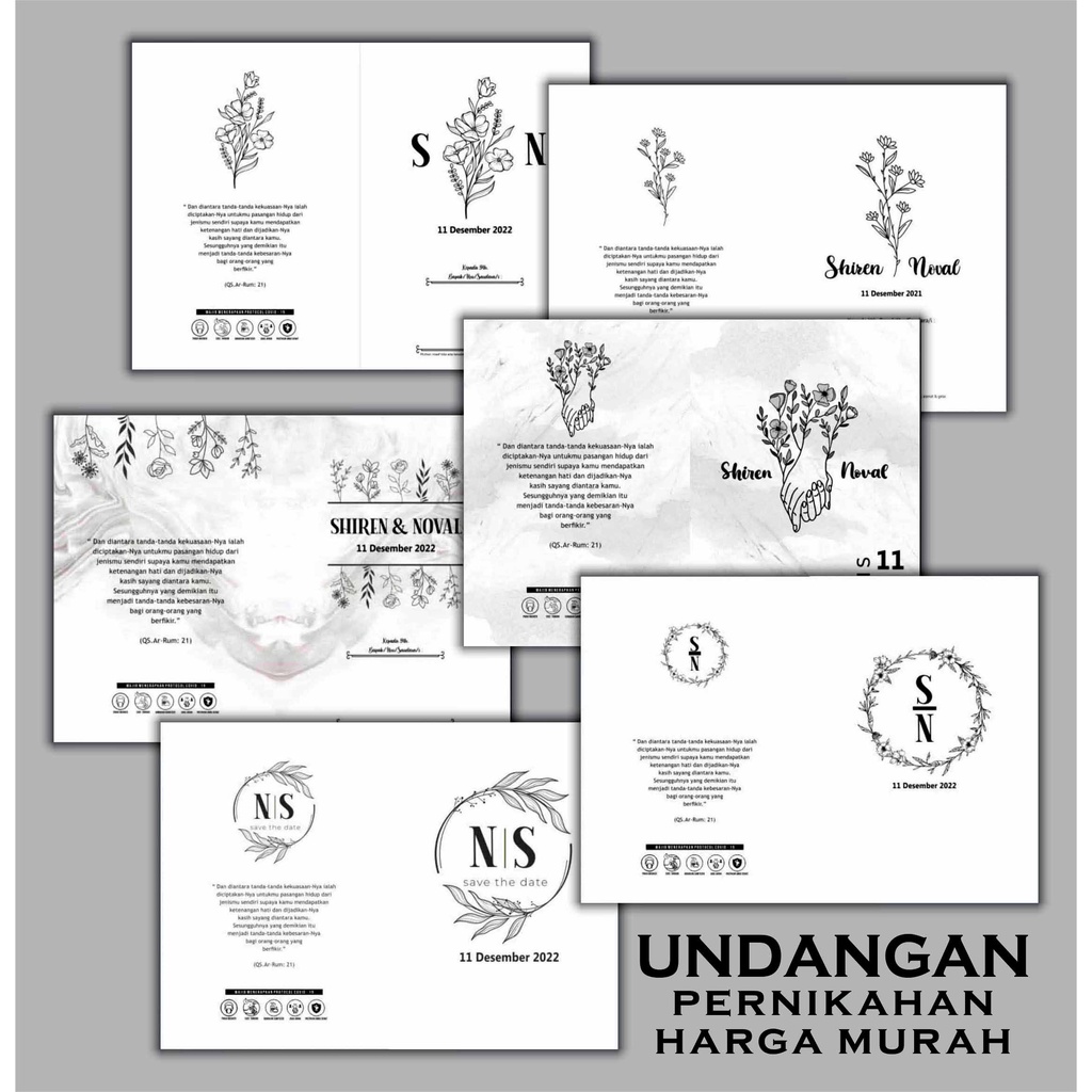 Jual Undangan, Undangan Pernikahan, Khitanan Model Elegan, Terbaru dan