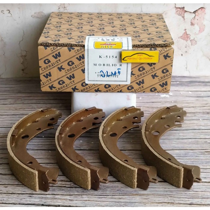 Jual BRAKE SHOE KAMPAS REM BELAKANG MOBILIO JAZZ RS NEW CITY KGW K5154