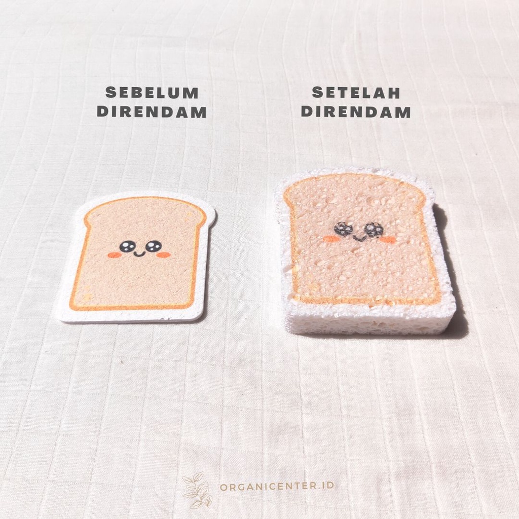Jual Compressed Cellulose Sponge Spons Selulosa Roti Natural Spons Cuci ...