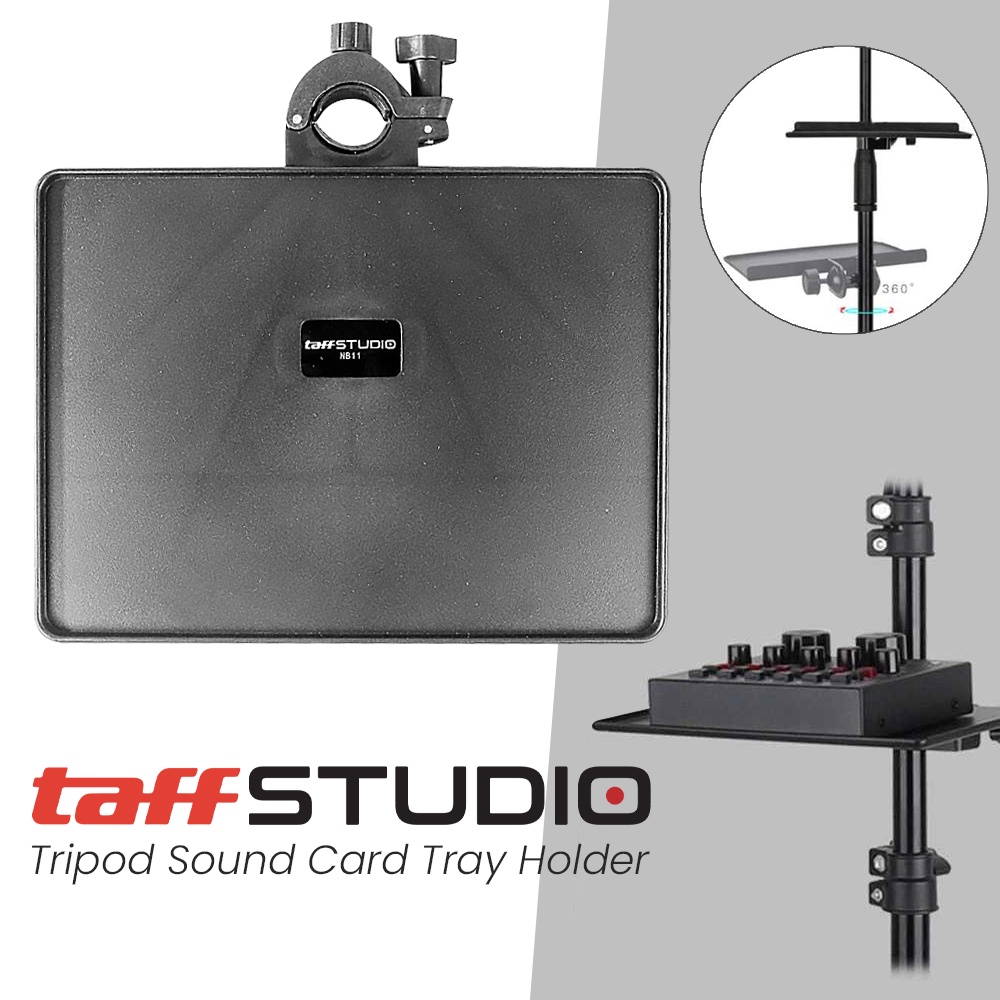 Jual TaffSTUDIO Tripod Sound Card Tray Clamp Holder - NB11 | Shopee ...