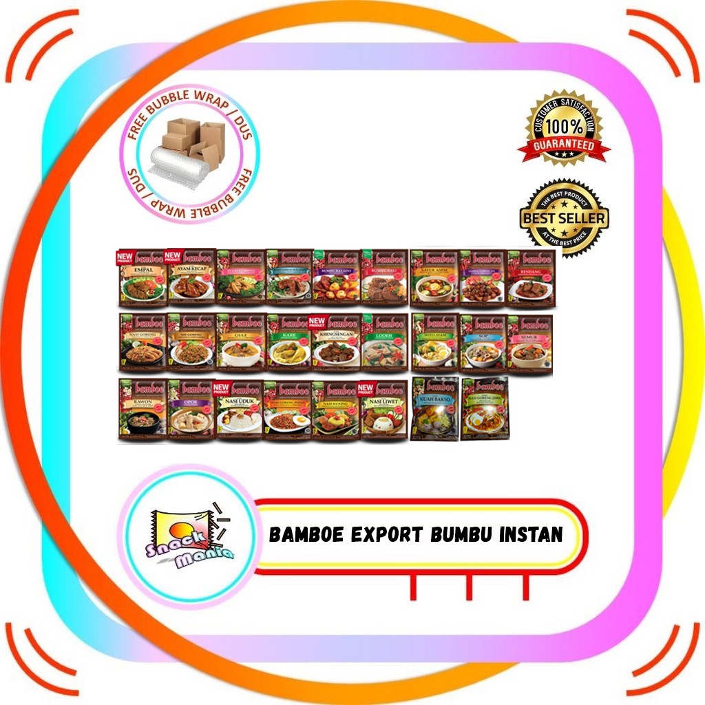 Jual Bamboe Export Bumbu Instan Varian B Soto Ayam Kecap Daging Betawi ...