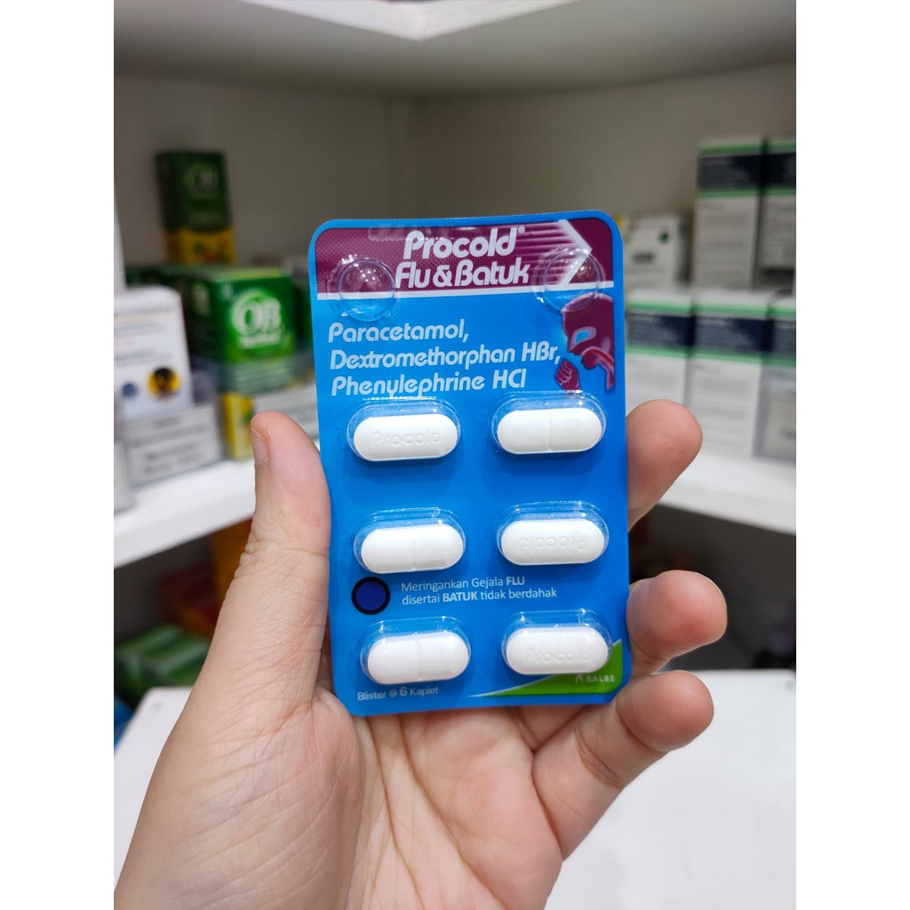 Jual Procold Flu Dan Batuk Strip Isi 6 Tablet Obat Original Shopee