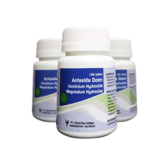 Jual Antasida Doen pot / 100 tablet kunyah Yekatria -- Obat maag dan