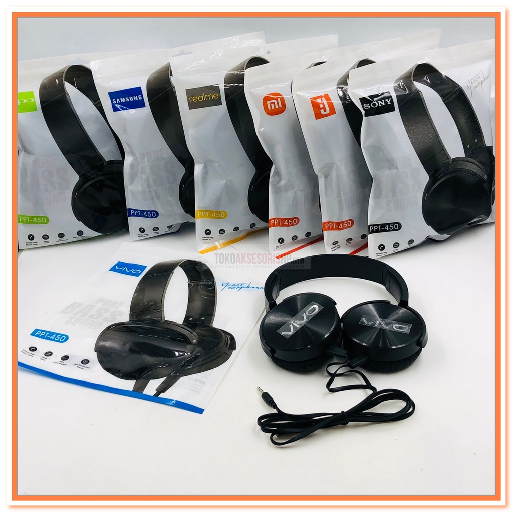 Jual HEADSET BANDO UNIVERSAL PPT 450 / HEADPHONE BANDO PPT450 UNIVERSAL