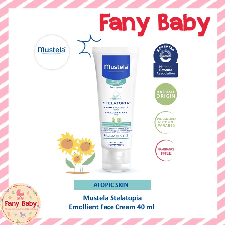 Mustela Stelatopia Emollient Face Cream 40ml (1.35fl oz)