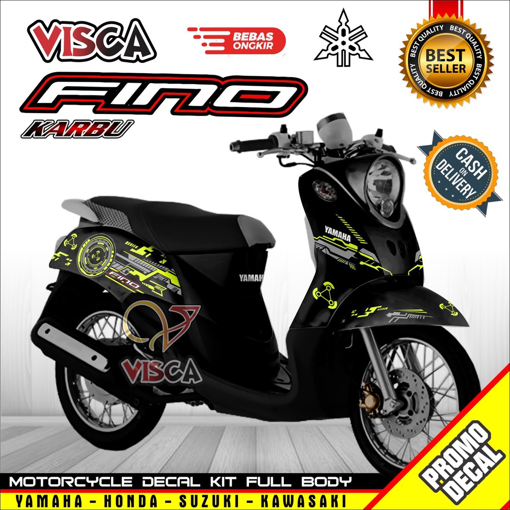 Jual Decal Fino Karbu Full Body Stiker Fino Karbu Keren Striping Fino ...