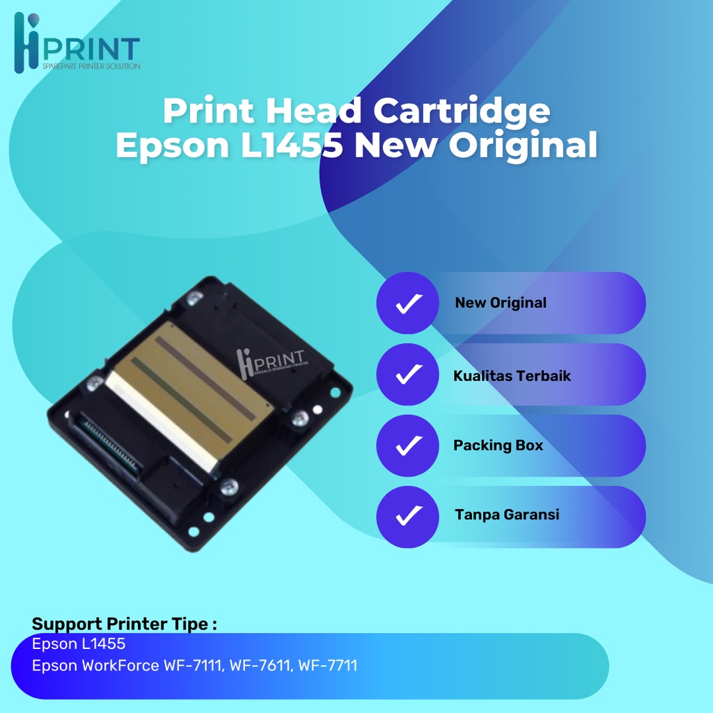 Jual Print Head L1455 Wf7111 Wf 7610 Wf7611 Wf7711 Print Head Printer Epson L1455 New Original 3040