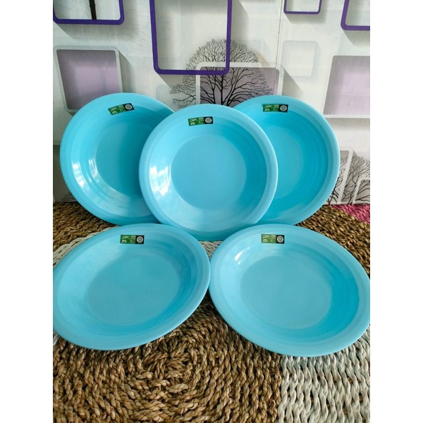 Jual piring melamin ulir 10inc golden flying fish / piring anti pecah ...