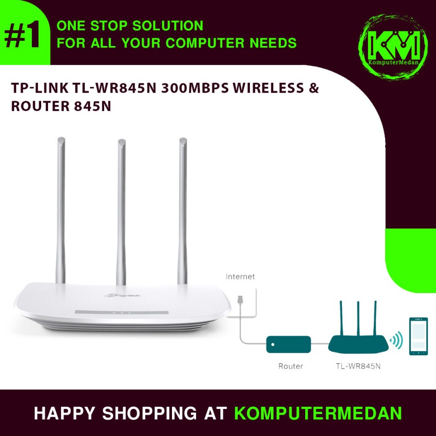 Jual TP-Link TL-WR845N 300Mbps Wireless N Router 845N | Shopee Indonesia