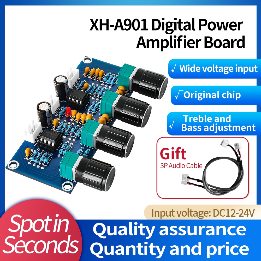 Jual 【XH-A901】 Ne5532 Preamplifier Tone Board dengan Pointed Bass ...