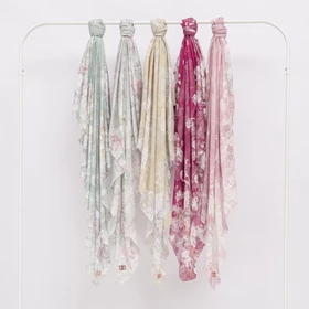 Belebbe Scarf Alwa Series Hijab Segi Empat Square Print Motif Voal Ultrafine Premium Syari