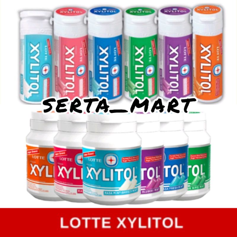 Jual Lotte Xylitol - Permen Karet Botol 27gr / 58gr Blueberi Mint ...