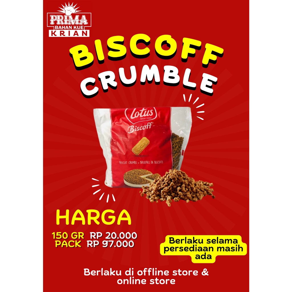 Jual BISCOFF CRUMBLE/PAK (750 GR) | Shopee Indonesia