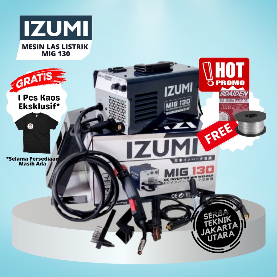 Jual Izumi Mig Mesin Las Mig Tanpa Gas Co A Flux Core Japan