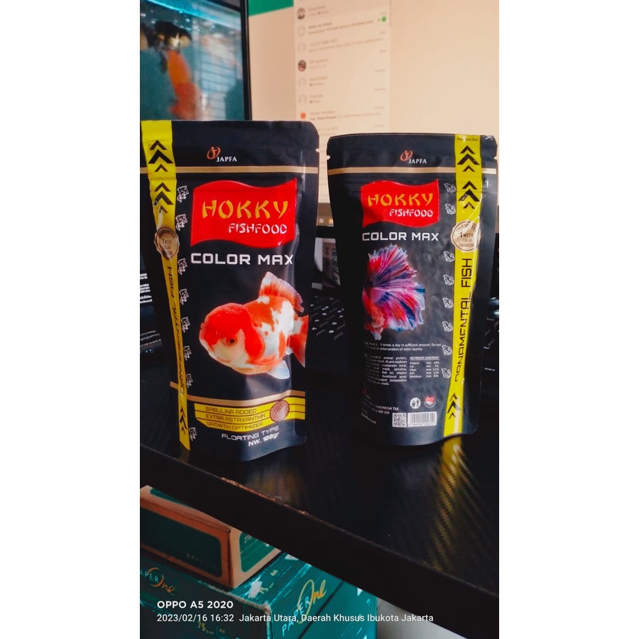 Jual HOKKY FISH FOOD COLOR MAX 100GR FLOATING TYPE | Shopee Indonesia