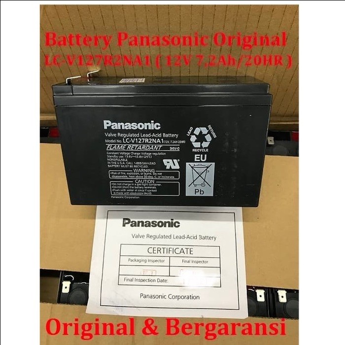 Jual Aki Baterai Kering Battery Panasonic V Ah Aki Ups Panasonic