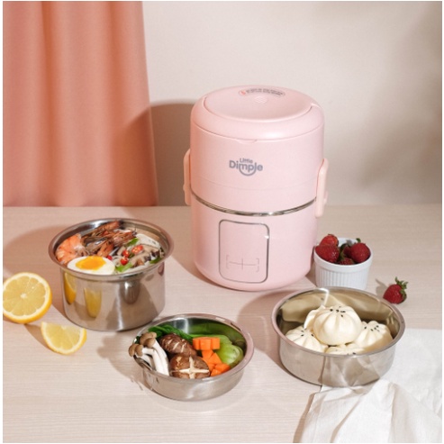 Jual Little Dimple Portable Cooker Electric Alat Masak Mpasi / nasi ...