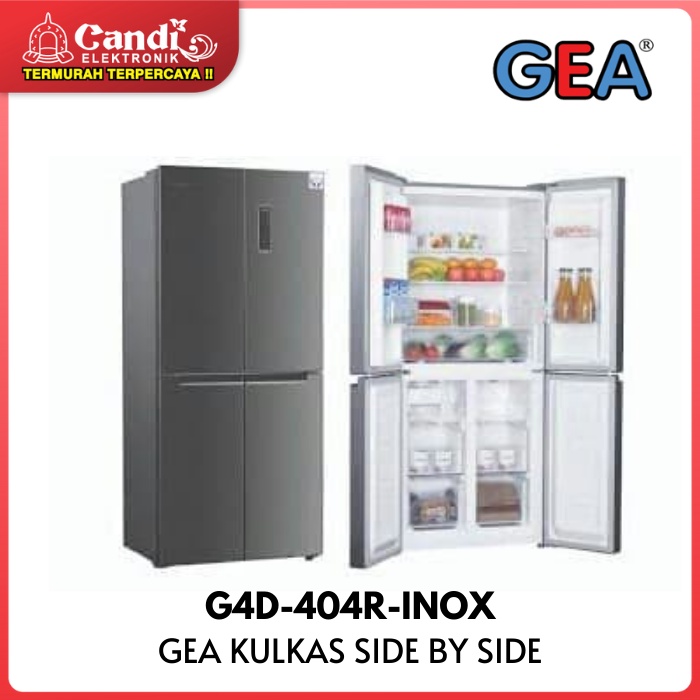 Jual Gea Kulkas Side By Side Pintu Kapasitas Liter G D R Inox Shopee Indonesia