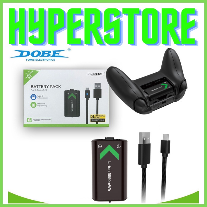 Jual Dobe Battery Pack for Stick Xbox Series S X + 3M Braided Cable