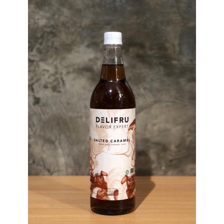 Jual Delifru Syrup Salted Caramel 1 Liter Rasa Salted Caramel 1 Liter