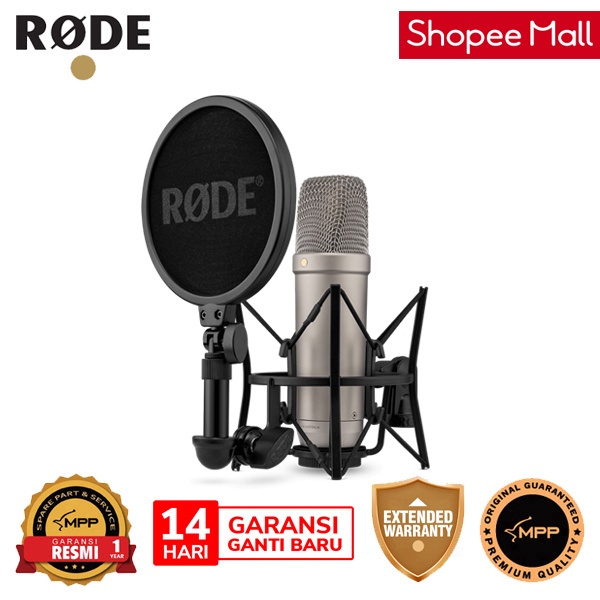 keepdrum MSA033 microfoonhouder compatibel met Rode NT-USB, NT1-A, Podcaster