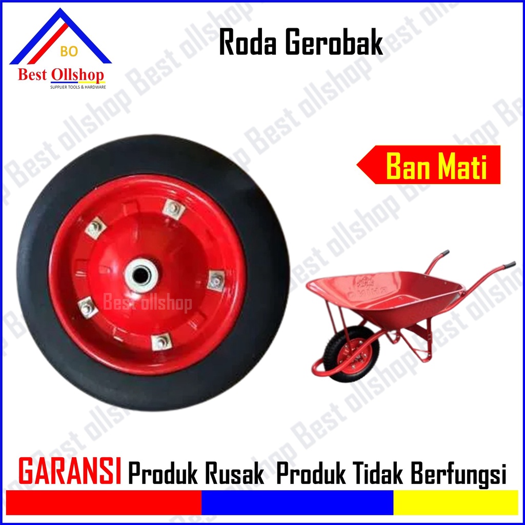 Jual Roda Gerobak Dorong Pasir Ban Mati / Ban Gerobak Sorong Model Arco ...