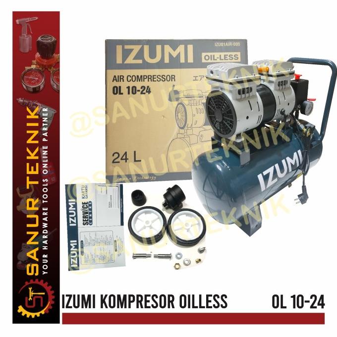 Jual IZUMI OL1024 OL 1024 Kompressor Kompresor Angin Oilless 1 HP 1HP ...