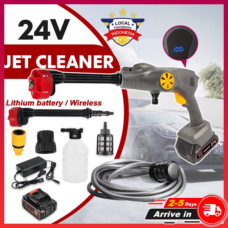 Jual V Cordless Jet Cleaner Alat Cuci Motor Mobil Ac Tekanan Tinggi