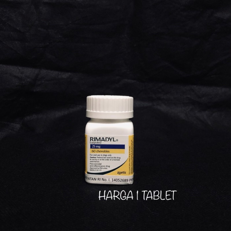 Jual RIMADYL ANJING 25 MG (HARGA PER TABLET) | Shopee Indonesia