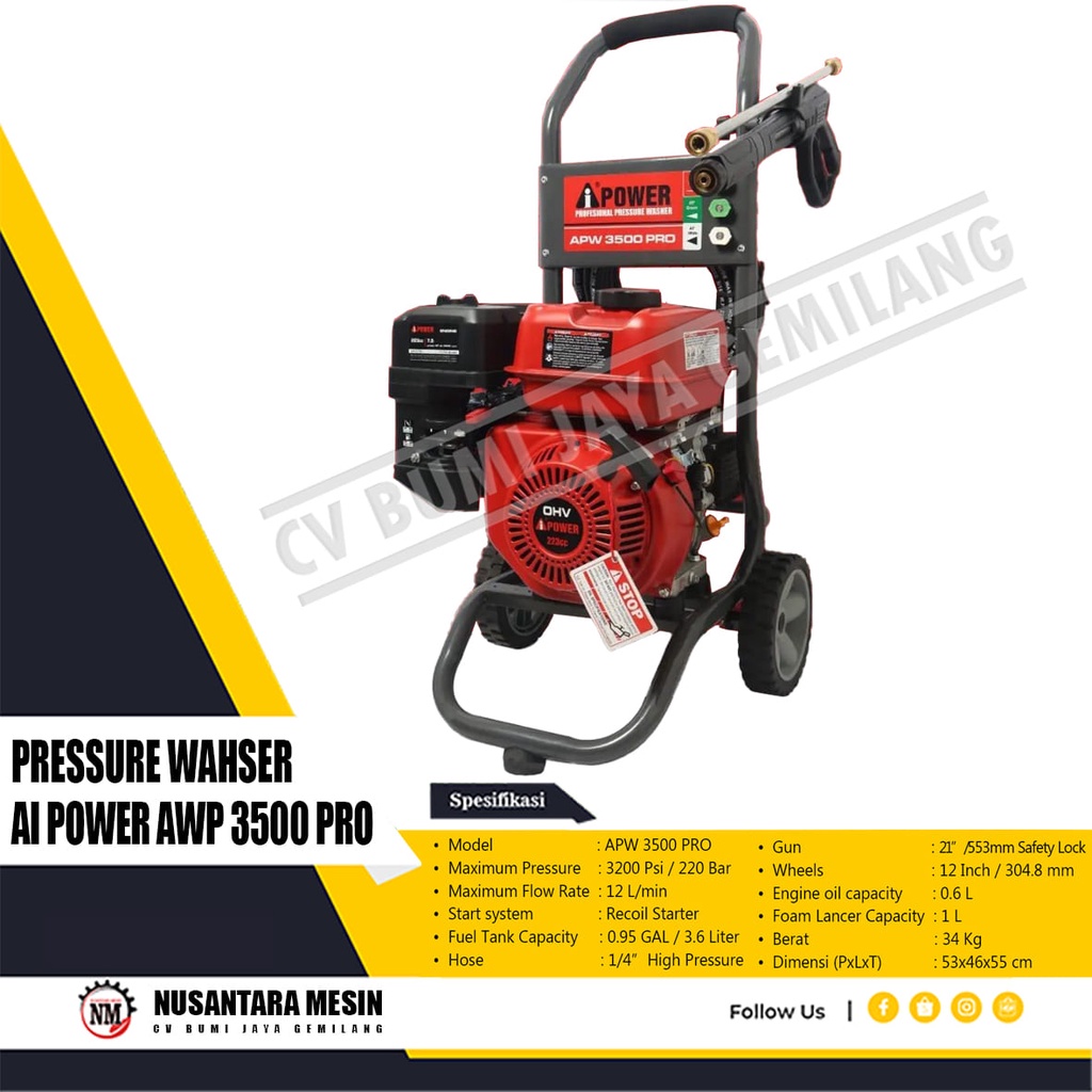 Jual Mesin Steam Cuci Mobil Motor Jet Cleaner Ai Power Apw Pro Shopee Indonesia