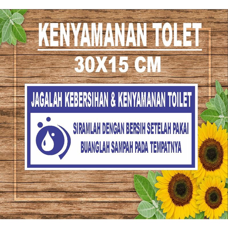 Jual Stiker Jagalah Kebersihan Kenyamanan Toilet Shopee Indonesia