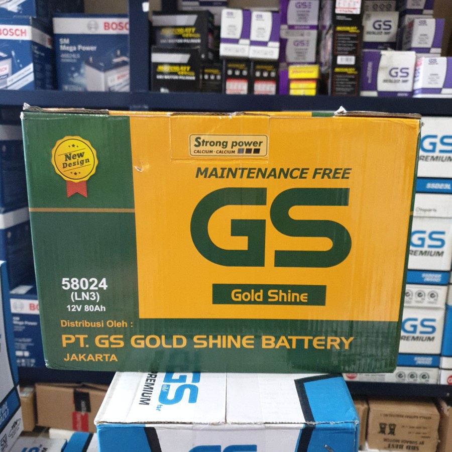 Jual Aki GS 58024 Mobil Toyota Innova Reborn Diesel LN3 MF Gold Shine