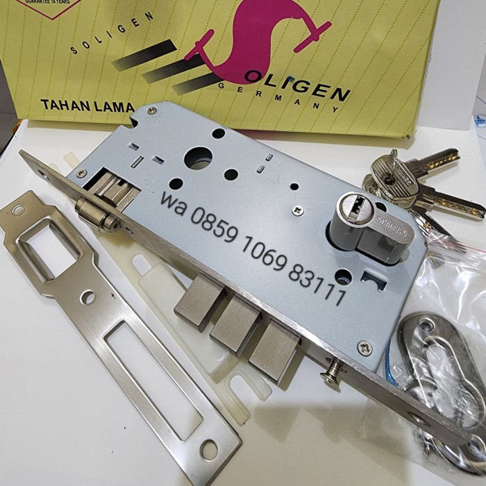 Jual Pintu Badan Kunci Pelor Soligen Stainless - Lock Case - Mortise ...