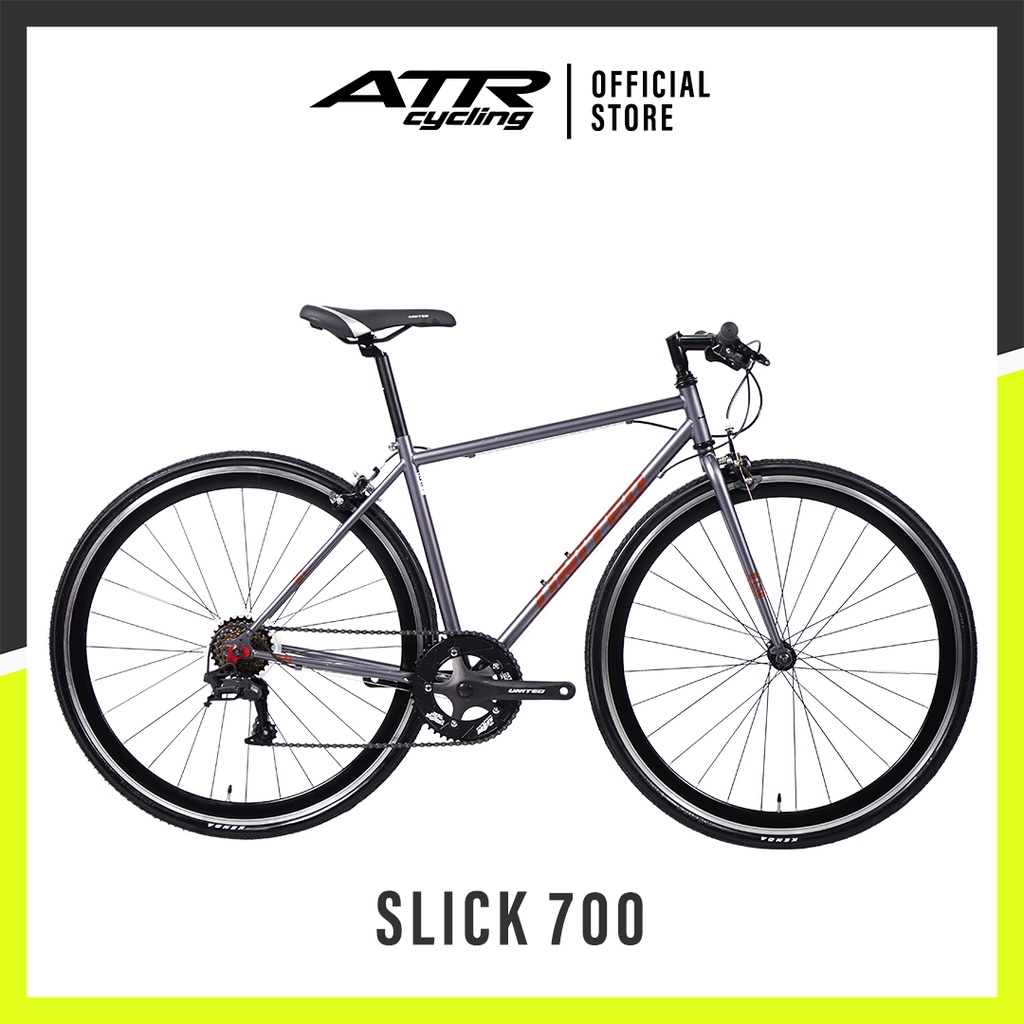 Jual Sepeda Urban Race UNITED SLICK (20.1) 700C 8SP - Grey | Shopee ...